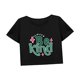thumbnail image 5 of Camiseta corta de verano para mujer, ropa de calle, suave, clásica, con cuello redondo, para vacaciones y camping SG, 5 of 7