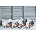 thumbnail image 6 of Ambesonne Cars Throw Pillow Cover 4 Pack, Cartoon Style Race Car, 18", Orange Blue Black, 6 of 6