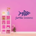 thumbnail image 3 of Holiday Gift Children Just Swimming Cute Sports Wall Decal Decoration Swimming Underwater Sports Lover Scuba Decal Lasts Years and Easily Removable - Size: 34 in x 18 in, 3 of 3