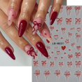 thumbnail image 2 of Pegatinas para uñas ZOAZJINAZ Bow Heart Star 3D autoadhesivas x4, 2 of 7