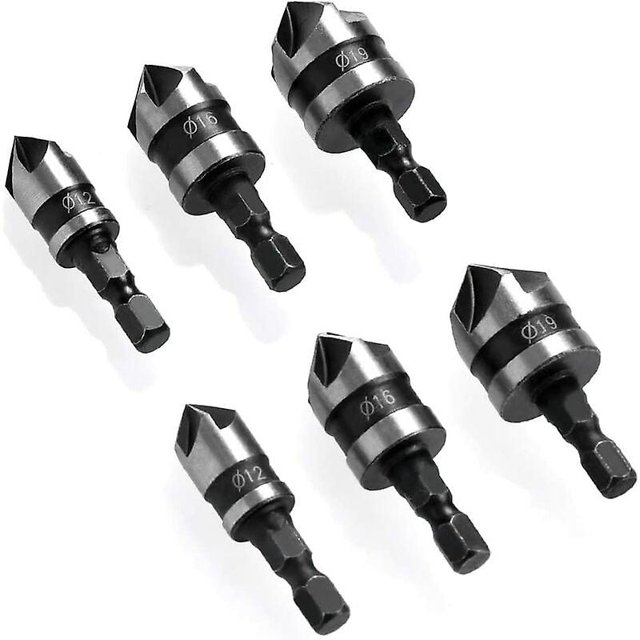 Cortador avellanador de 90 grados oso de fresa 6 uds 6-19 mm HSS