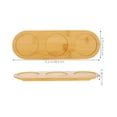 thumbnail image 2 of AURARMLET 1Set Bamboo Beer Flight Board Rustic Tasting Tray For Home Parties, 2 of 6