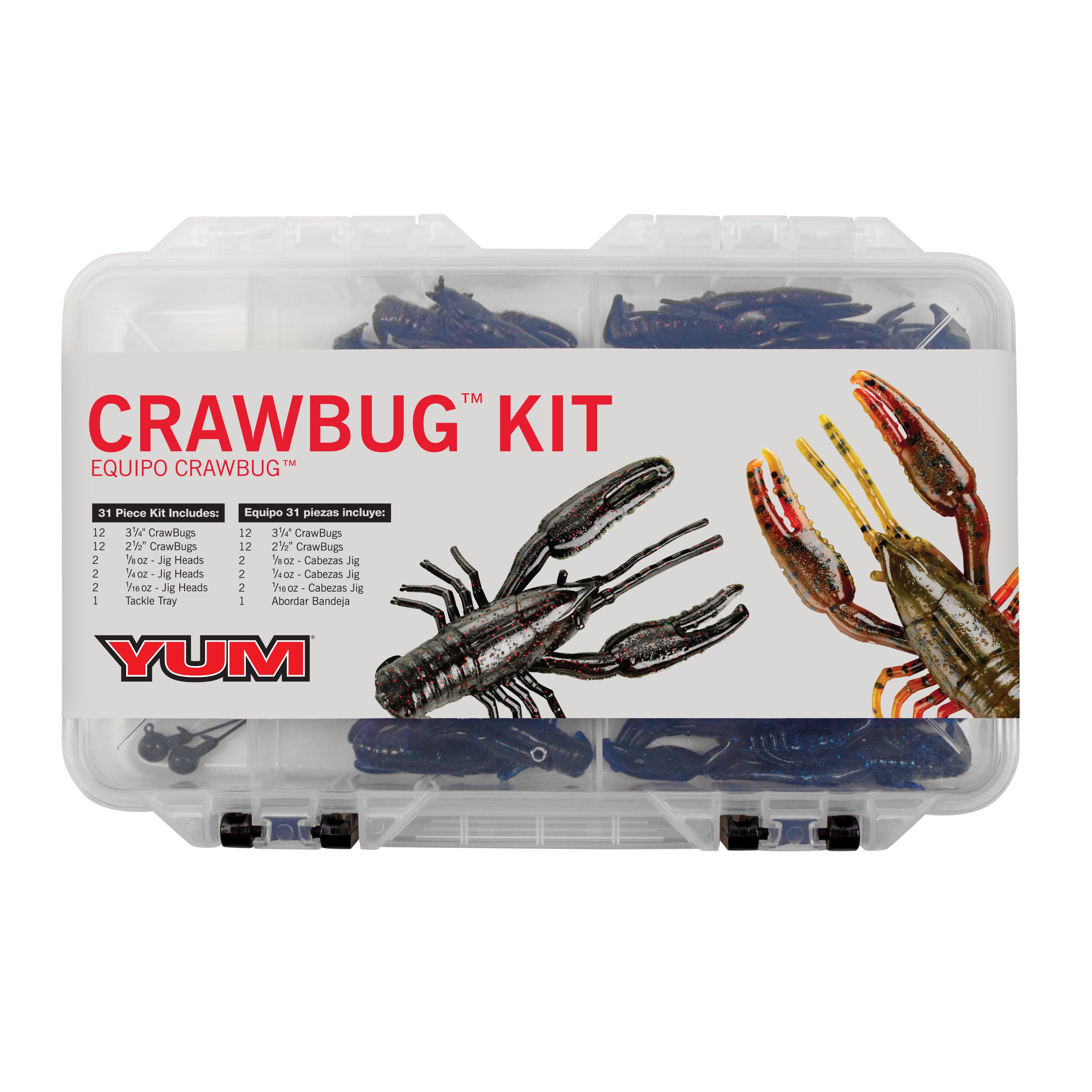 YUM Crawbug Fishing Soft Bait Kit   Walmart.com