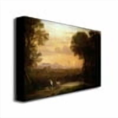Trademark Global Claude Lorrain "Landscape at Dusk" Canvas Art 18" x 24" (BL0358-C1824GG)