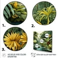 thumbnail image 3 of Designart "Jungle Plants Landscape A Rainforest Perspective II" Landscapes Framed Wall Art - Global Green Jungle Living Room Framed Canvas Art, 3 of 6