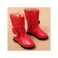 thumbnail image 3 of Ferndule Botas de nieve para niñas Zapatos de invierno antideslizantes para exteriores Botas cálidas, 3 of 7