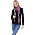 thumbnail image 4 of Plaid Blanket Scarf Winter Warm Scarfs for Women, Lightweight Soft Oversized Shawl Wraps (White Gray Berry Plaid), 4 of 4
