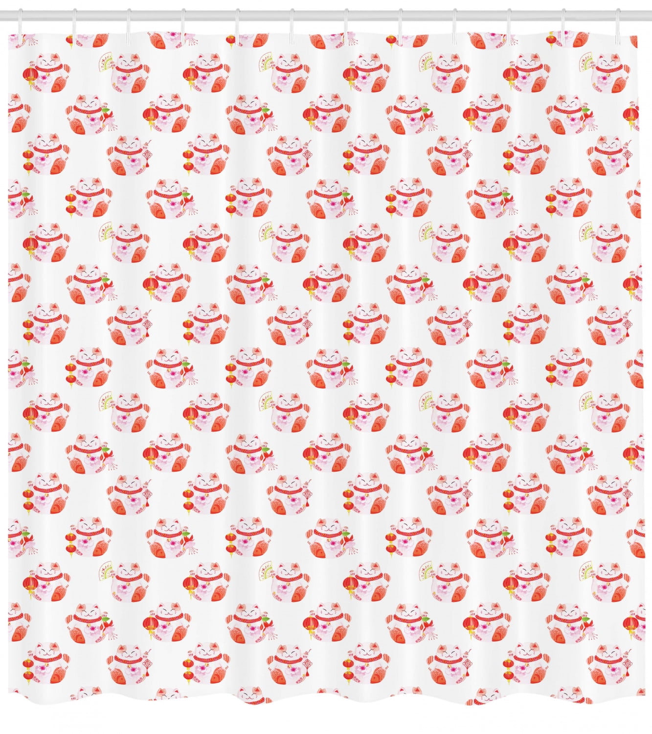 maneki neko fabric