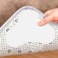 thumbnail image 3 of PENGXIANG 12Pcs Rug Gripper Anti-slip Carpet Gripper Reusable and Washable Rug Pad Gripper with Strong Sticky Anti-Curling Carpet Fixture for Hardwood Floors Tile Floors(White L), 3 of 10