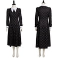 thumbnail image 1 of Women Wednesday Addams Black Shirt Dress Adult Halloween Party Costumes, 1 of 7