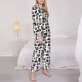 thumbnail image 5 of Wukai Cool Camera Print Women's Pajama Set - Soft Long Sleeve Sleepwear for Comfort and Style-Small, 5 of 9