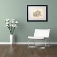 thumbnail image 3 of Trademark Fine Art "Old Sheet Music Map of Vienna Austria" Canvas Art by Michael Tompsett White Matte, Black Frame, 3 of 4