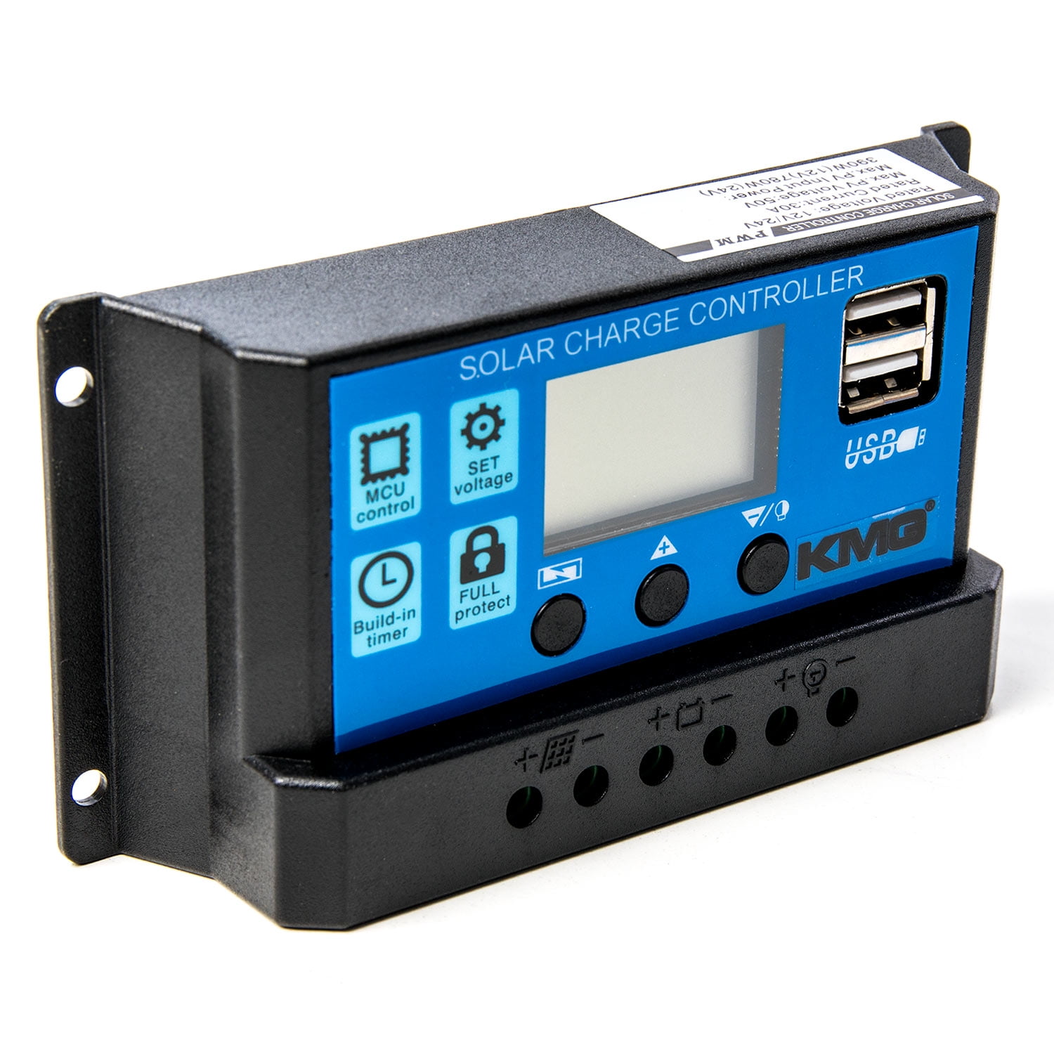 Digital LCD Solar Regler USB Laderegler Panel Charge Controller Regulator 30A 