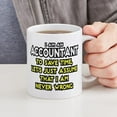thumbnail image 4 of CafePress - Accountant...Assume I Am Never Wrong Tee Shirt Mug - 11 oz Ceramic Mug - Novelty Coffee Tea Cup, 4 of 4
