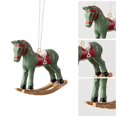 thumbnail image 4 of vnanda Vintage-inspired Holiday Decorations Vintage Christmas Ornaments Retro Christmas Pendant Horse Resin Hanging Ornament for Tree Merry Christmas Home, 4 of 8