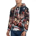 thumbnail image 4 of Demon Slayer Trendy Cartoon Men'S Fleece Hooded Hoodie, hoodies for women men with pockets,Fall Fashion 2025 Pullover Sweaters Winter Clothes, 4 of 9