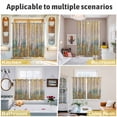 thumbnail image 6 of Yellow Blue Oil Painting Kitchen Curtains Small Short 39 Inch Length, Contemporary Abstract Art Grommet Top Bedroom Living Room Curtains, Light Filtering Cafe Curtain Drapes 2 Panels Set 55''x39'', 6 of 9