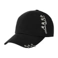 thumbnail image 1 of Baseball Cap Sun Protection Comfortable Adjustable Metal Hoop Decor Unisex Hat Headwear, 1 of 10