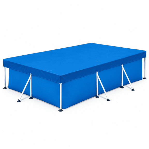 DVWY 118 x 79 in Above Ground Pool Cover, Blue Waterproof UV Resistant Tarp for Rectangular Pools