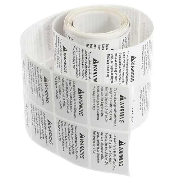 1 Roll Suffocation Warning Labels Choking Warning Stickers Warning Decals