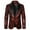 Wine, variant on Men's Casual Suit Jacket Slim-Fit Blazer Nylon Spandex Blazer Party Wear Jacket Floral Pattern Blazer Single-Button Blazer S-2XL
