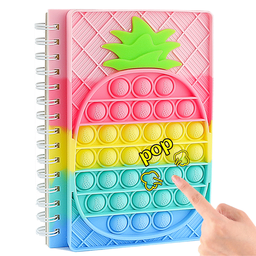 Zimfanqi Pop It Notebook Fidget Toys Big Pop Its Simple Dimple Poppers Fidgets Sensory Toys