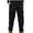Black, variant on FDGIU Men's Thermal Jogger Sweatpants - Fleece Lined Winter Warm Pants with Pockets, Running Hiking Sports Pants