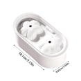 Cherry Blossoms Ice Cube Trays with Covers, 2 Cavity Non-Stick Reusable ...