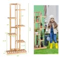 thumbnail image 4 of Costway 6 Tier 7 Potted Plant Stand Rack Bamboo Display Shelf for Patio Yard, 4 of 9