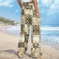 thumbnail image 5 of TMOYZQ Palazzo Pants for Women 2025, Elastic High Waisted Boho Casual Loose Wide Leg Pants Plus Size Print Baggy Lounge Trouser Pants on Clearance, 5 of 6