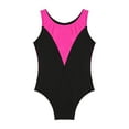 thumbnail image 3 of TiaoBug Kids Girls Sleeveless Metallic Splice Gymnastic Leotards Athletic Bodysuit Jumpsuit, 3 of 7