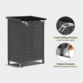 thumbnail image 6 of Mcombo Outdoor Wood Storage Cabinet, Small Size Garden Wooden Tool Shed with Double Doors 0985, 6 of 8