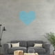 thumbnail image 2 of 100Pcs Blue Acrylic Mirror Wall Sticker for Decor in Heart Shape Design, 2 of 5
