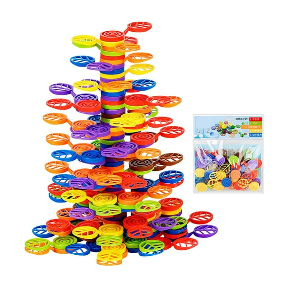 Stacking Games Toys Montessori Early Learning Educational Toy Sensory Toys Balance Game Building Toys Tree Stacking Blocks for Girls Gifts 42 Pieces