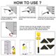 thumbnail image 2 of Juego de 5 piezas para mover muebles de aluminio, color amarillo, con capacidad máxima de 500 kg. Incluye 1 elevador y 4 rodillos deslizantes. Ideal para sofás, camas y electrodomésticos., 2 of 6