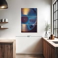 thumbnail image 3 of Elephant Stock Record Wall Art - Vertical Multi Panel Canvas - Living Room Wall Decor - Music Multi Panel - Teal And Turquoise Decor - 24" x 38", 3 of 8