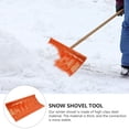 thumbnail image 3 of FONDOTIN 1Pcs Orange Snow Shovel for Snow Clean Tools and Ice Removal Tool Outdoor Use, 3 of 8