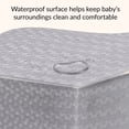 thumbnail image 5 of Dream On Me 2 in 1 Little Lullaby Crib and Toddler Mattress, Silver Honeycomb, 5 of 7