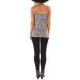 thumbnail image 4 of Qarigey Chaleco de mujer Camiseta sin mangas con estampado sexy Camiseta sin mangas con cuello en V, Gris, M Prendas para la parte del cuerpo Gris L, 4 of 6