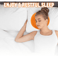 thumbnail image 7 of Numjaw Ear Piercing Pillow, 9" O-Shaped Pillow with Ear Holes, Doughnut Pillow for Ear Piercing, Side Sleepers, Relieve Ear Pain, Ear Inflammation (Orange), 7 of 7