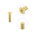 thumbnail image 4 of Flat Head Socket Cap Screws, M2.5-0.45x12mm Brass Inner Hex Drive Fasteners Bolts 12Pack, 4 of 6