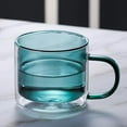 thumbnail image 4 of JGJJUGN Double-layered Colored Glass Cup High Borosilicate Durable Heat-resistant Unique Handblown Tea Coffee Mug for Hot Cold Beverages, 4 of 5