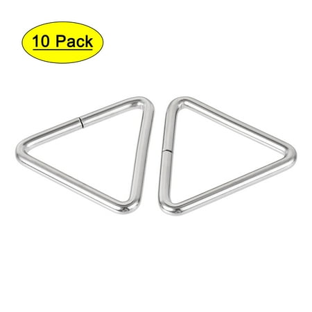 

Uxcell 50mm Inner Width Metal Triangle Ring Buckle 10 Pack