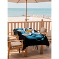 thumbnail image 2 of 52x70 Inch Outdoor Tablecloth with Umbrella Hole Zipper Rectangle Blue Game Handle Rectangular Tablecloths Outside Waterproof Video Gamer Console Earphones Black Patio Table Cover for Picnic Party, 2 of 8