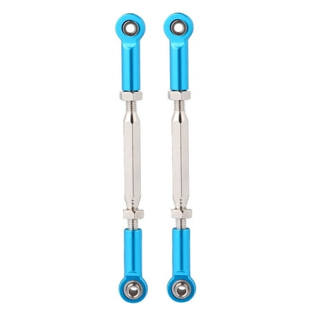 

6Pcs 88mm Length-adjustable Pull Rod for RC Turnbuckle Rod Linkage Long Pull Rod (Blue)