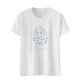 thumbnail image 1 of Tops con estampado de Pascua de manga corta con cuello redondo para mujer Fridja  bn4607, 1 of 6