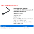 thumbnail image 2 of Front Water Pump Inlet Tube - Compatible with 2005 IC Corporation RE Integrated 6.0L V8 VT365, 2 of 3