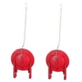 thumbnail image 4 of Raindrops Toilet Flapper with Chain for Home Bathroom Use Rubber Red Durable Corrosion Resistant 2pcs, 4 of 8
