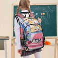 thumbnail image 7 of FORMRS Unisex School Backpack 17" Student Travel Bag with Laptop Compartment, Art Cat, 7 of 7