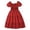Red, variant on Big Children's Dress Girls' Summer Square Collar Short Sleeve Waist A Line Dress Long Frocks for Girls 4 Years